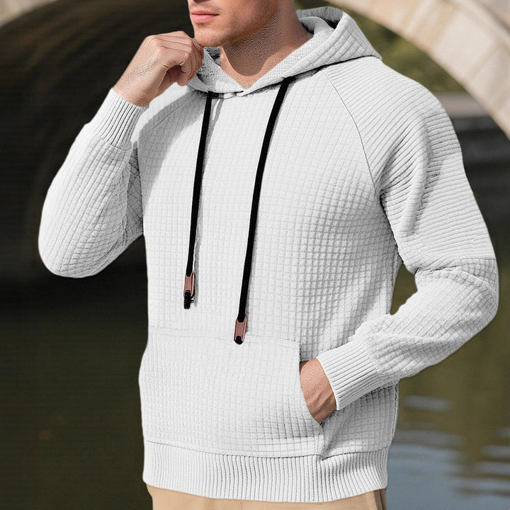 Men's sporty hoodie with innovative structure design and practical drawstrings Lune London