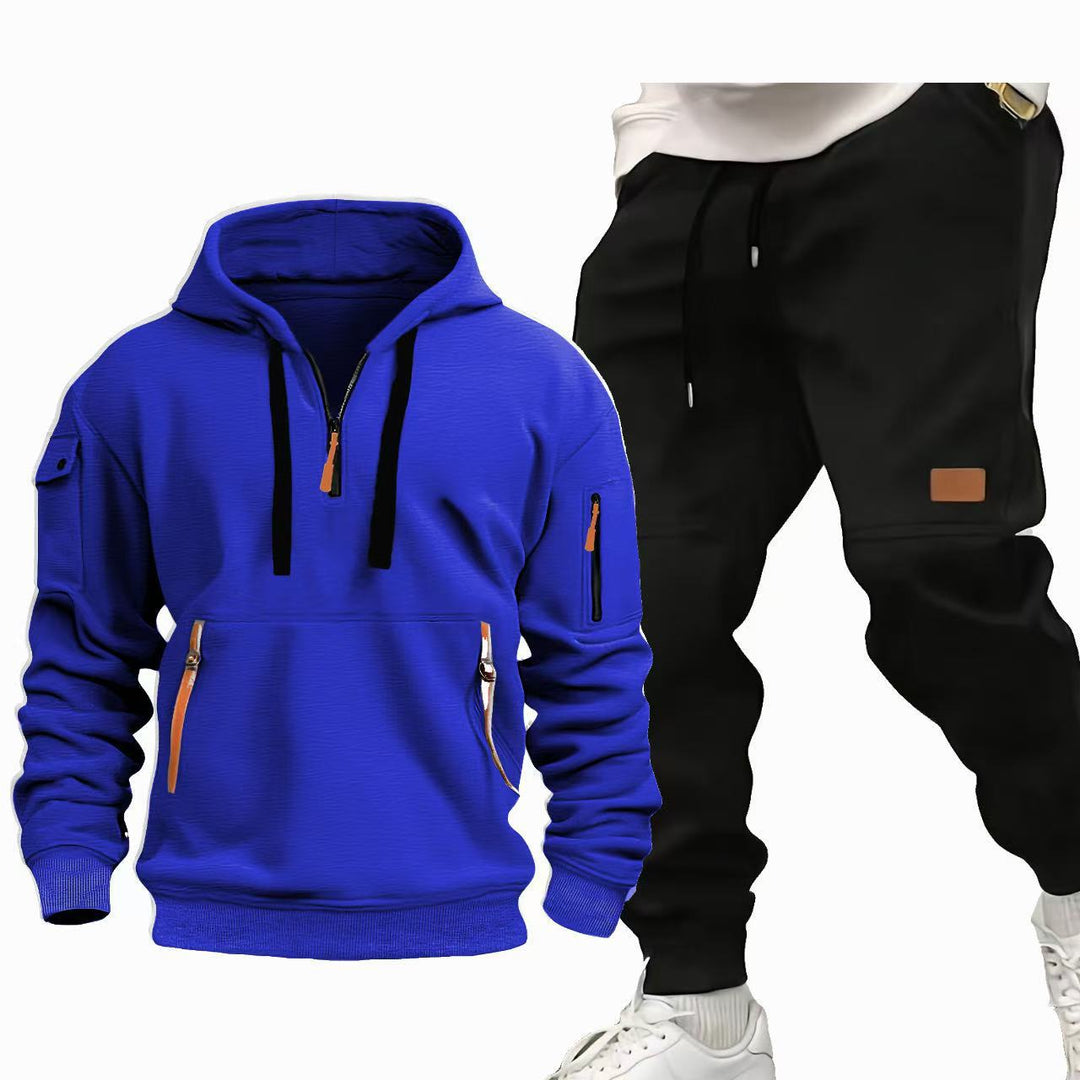 Lune London Functional Hooded Sweatshirt and Jogging Pants Set for Men