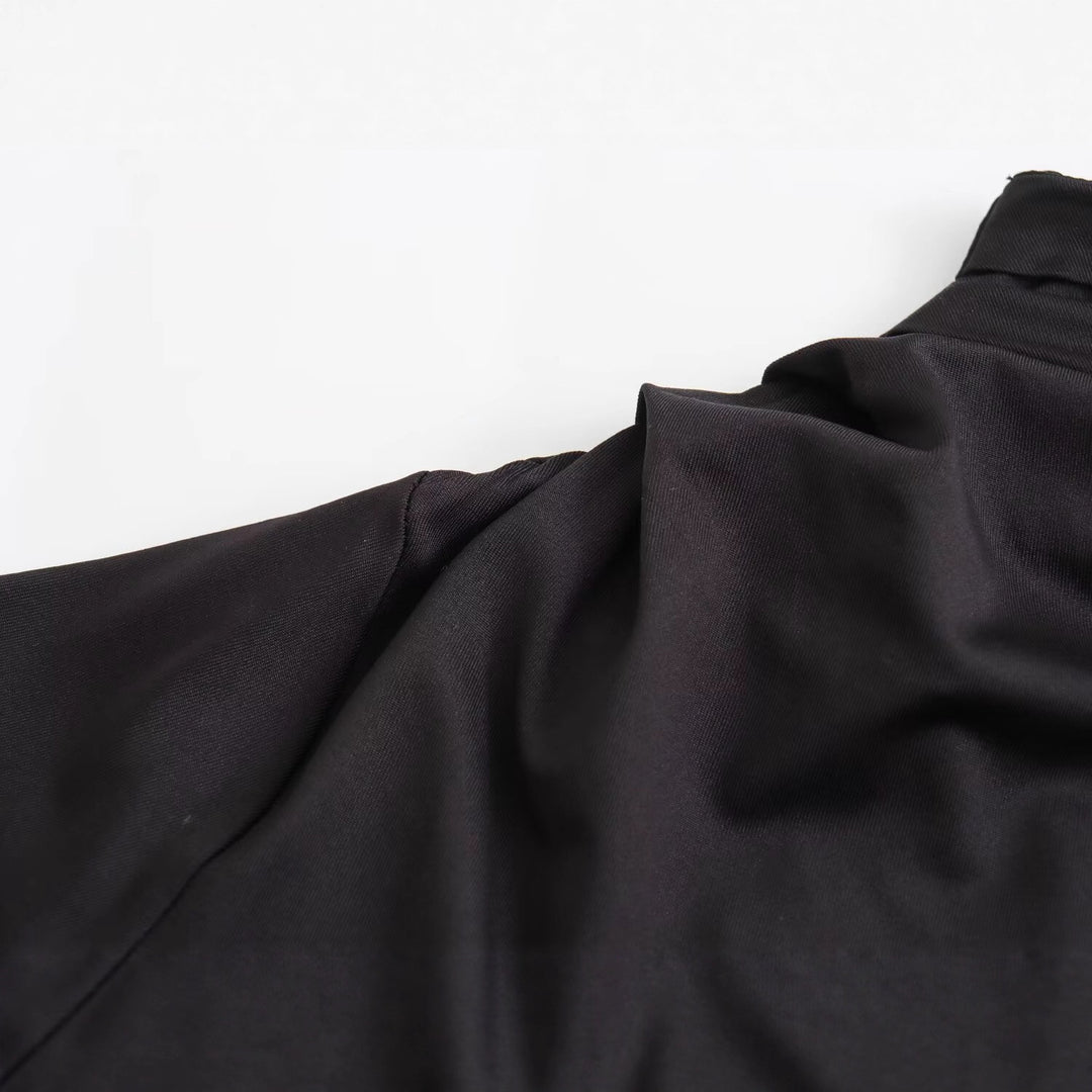 Women's Asymmetric One-Shoulder Maxi Dress with Long Sleeve Amarae