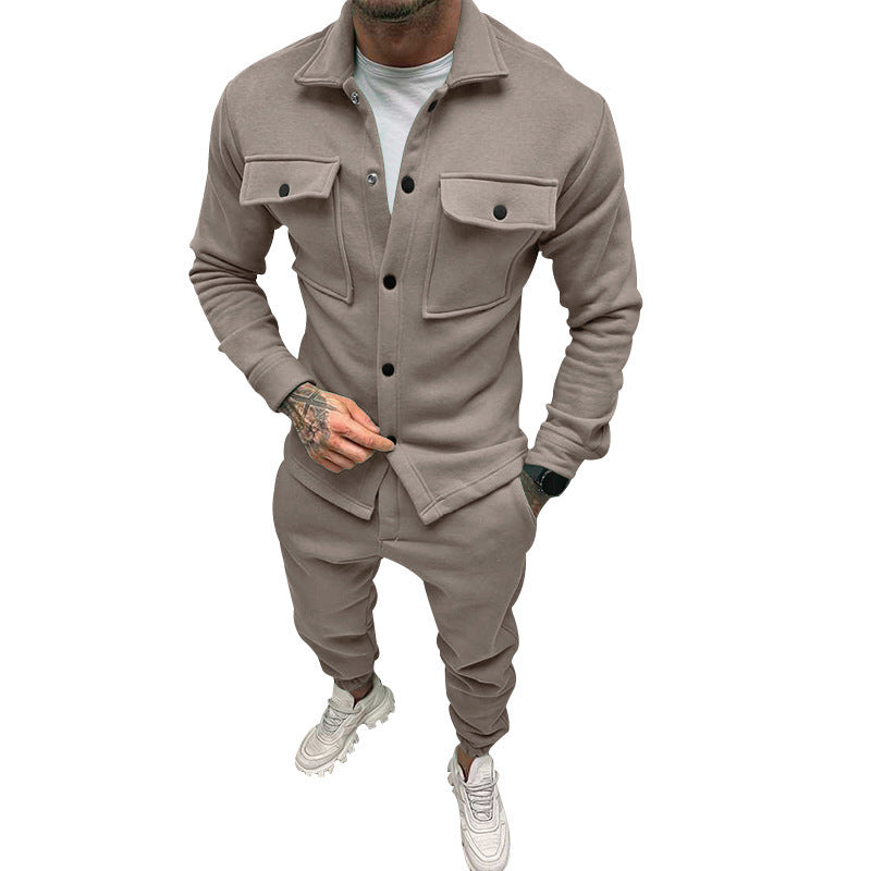 Modern leisure suit for men with practical pockets Amarae