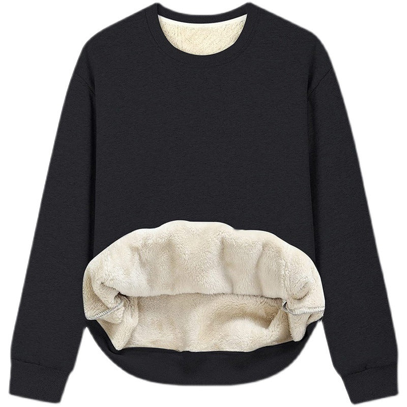Ladies Oversized Cozy Pullover with Fleece Lining Amarae