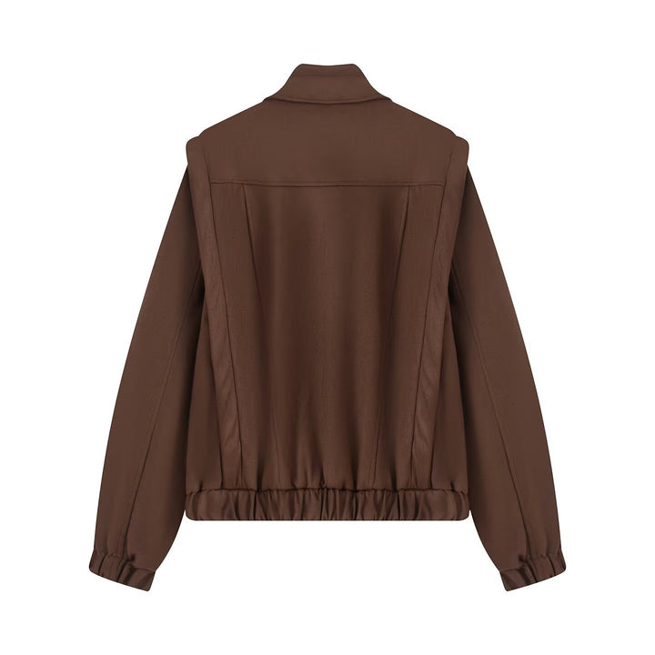 Chic and Stylish women's asymmetrical cut transitional jacket
