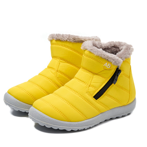Women’s padded winter boots with side zipper Amarae