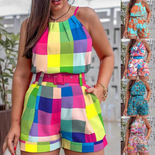 Two-piece set Damen with floral print Amarae