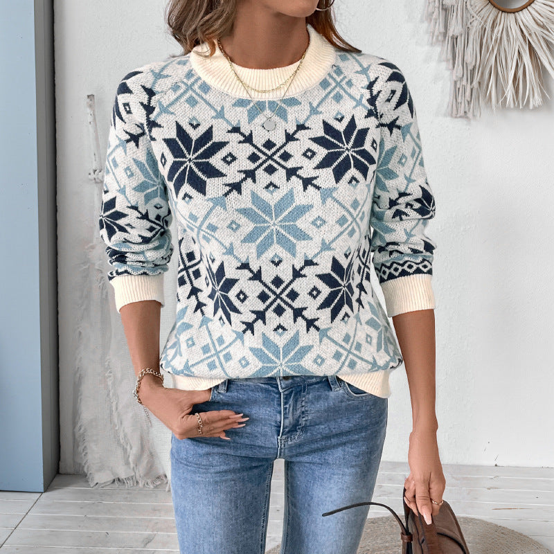Ladies knitted sweater Scandinavian style Lune London