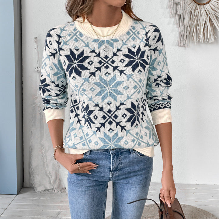 Ladies knitted sweater Scandinavian style Lune London
