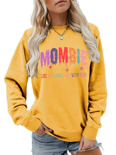Sweat-shirt pour dames avec motif zombie créatif Chic & Stil