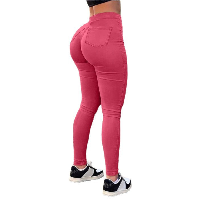 Women High-waisted Thermo-Sculpting Skinny Jeans with Fleece Lining and Shaping Stretch Band Amarae