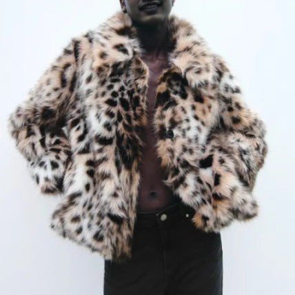 Ladies Chic and Stylish Faux Fur Jacket