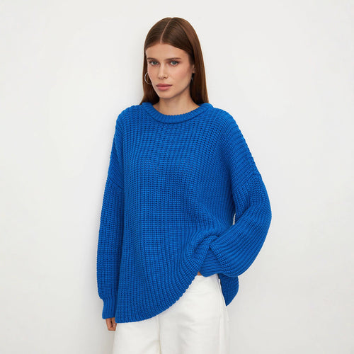 Pull en tricot surdimensionné pour femmes avec une coupe décontractée Chic & Stil