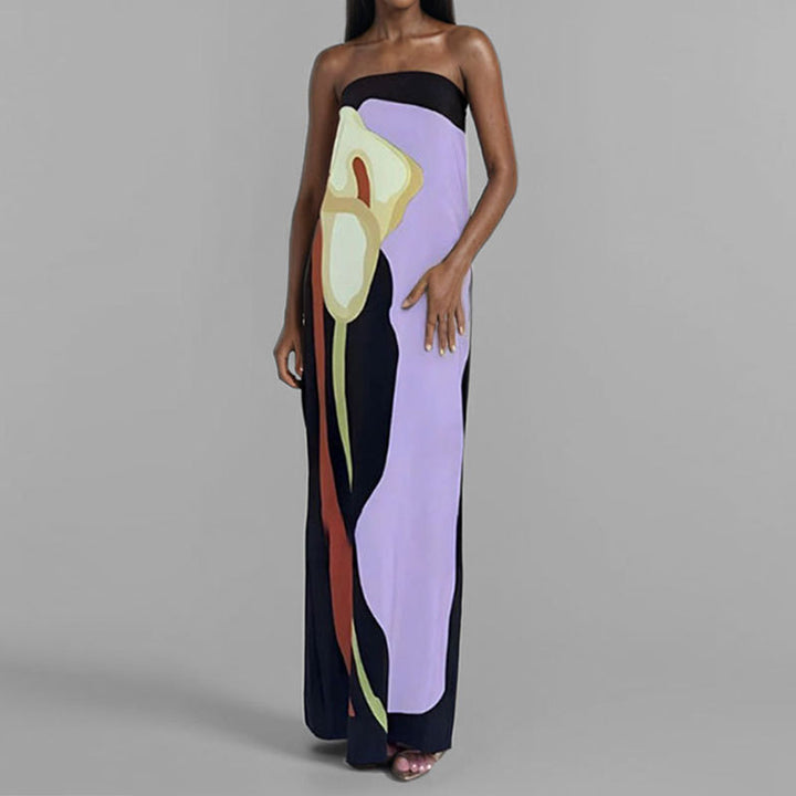 Robe maxi pour femmes dans le style art moderne Chic & Stil