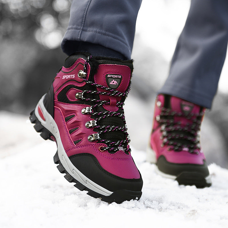 Women's Insulated Waterproof Trekking Ankle Boot with Thermal Lining and Non-Slip Profile Sole Amarae