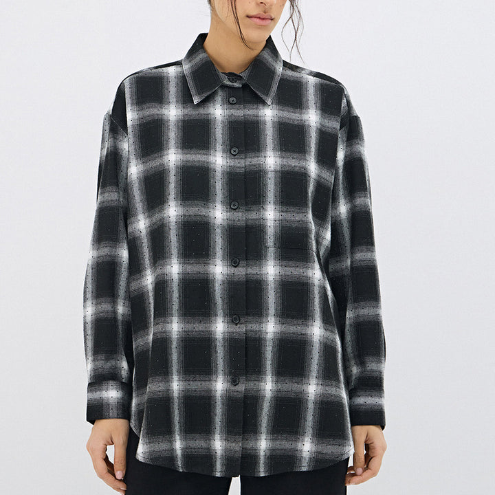Square shirt for women with a casual cut and soft fabric Lune London