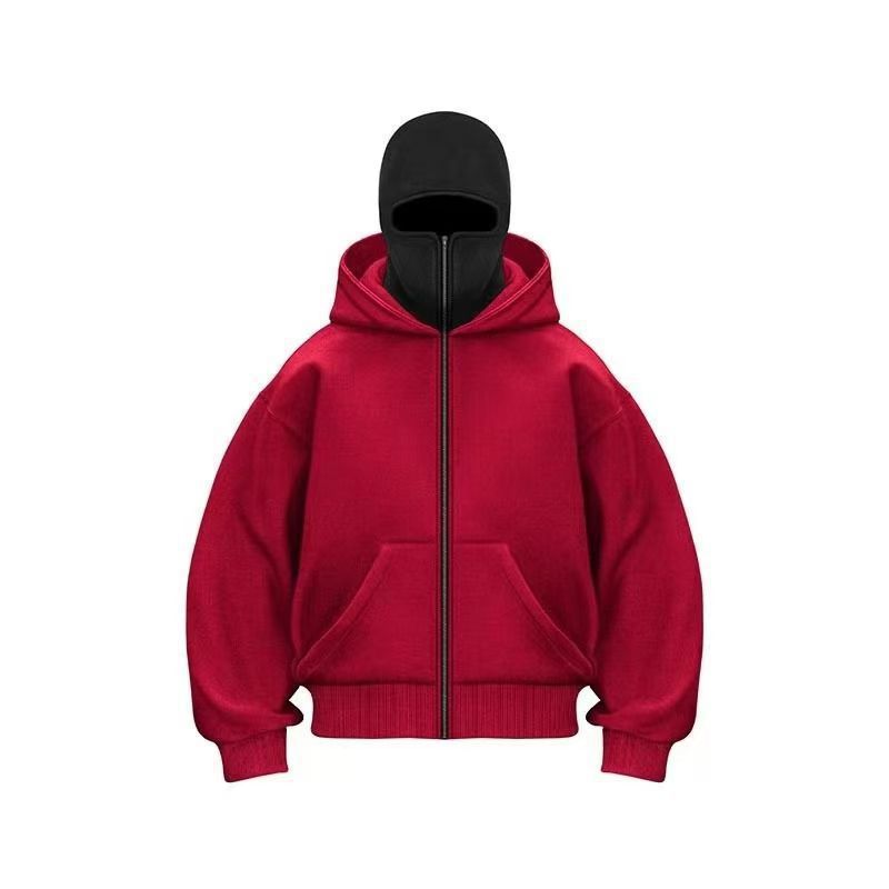 Stylish hoodie jacket for women with integrated face protection Lune London
