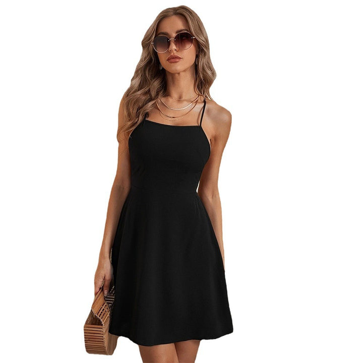 Robe d'été pour femmes en A avec des bretelles spaghetti Chic & Stil