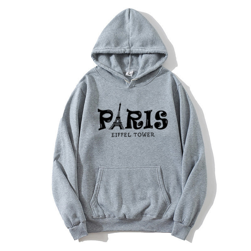 Women's Hoodie with Creative Paris Design Chic & Style