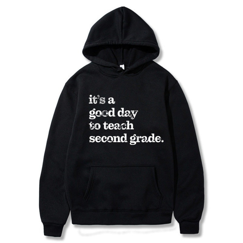 Women's hoodie with inspiring teacher quote and comfortable fit Lune London
