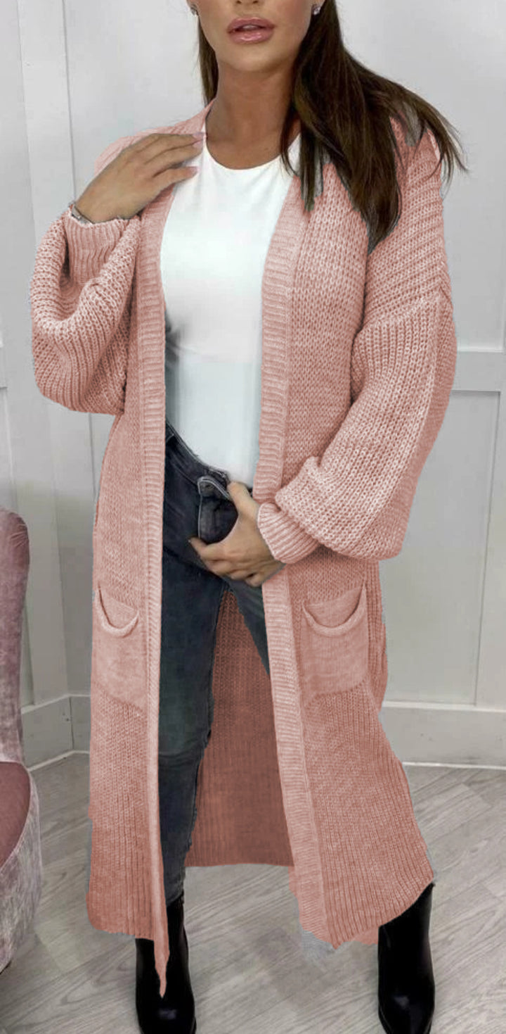 Manteau en tricot épais pour femmes dans un design ouvert décontracté Chic & Stil