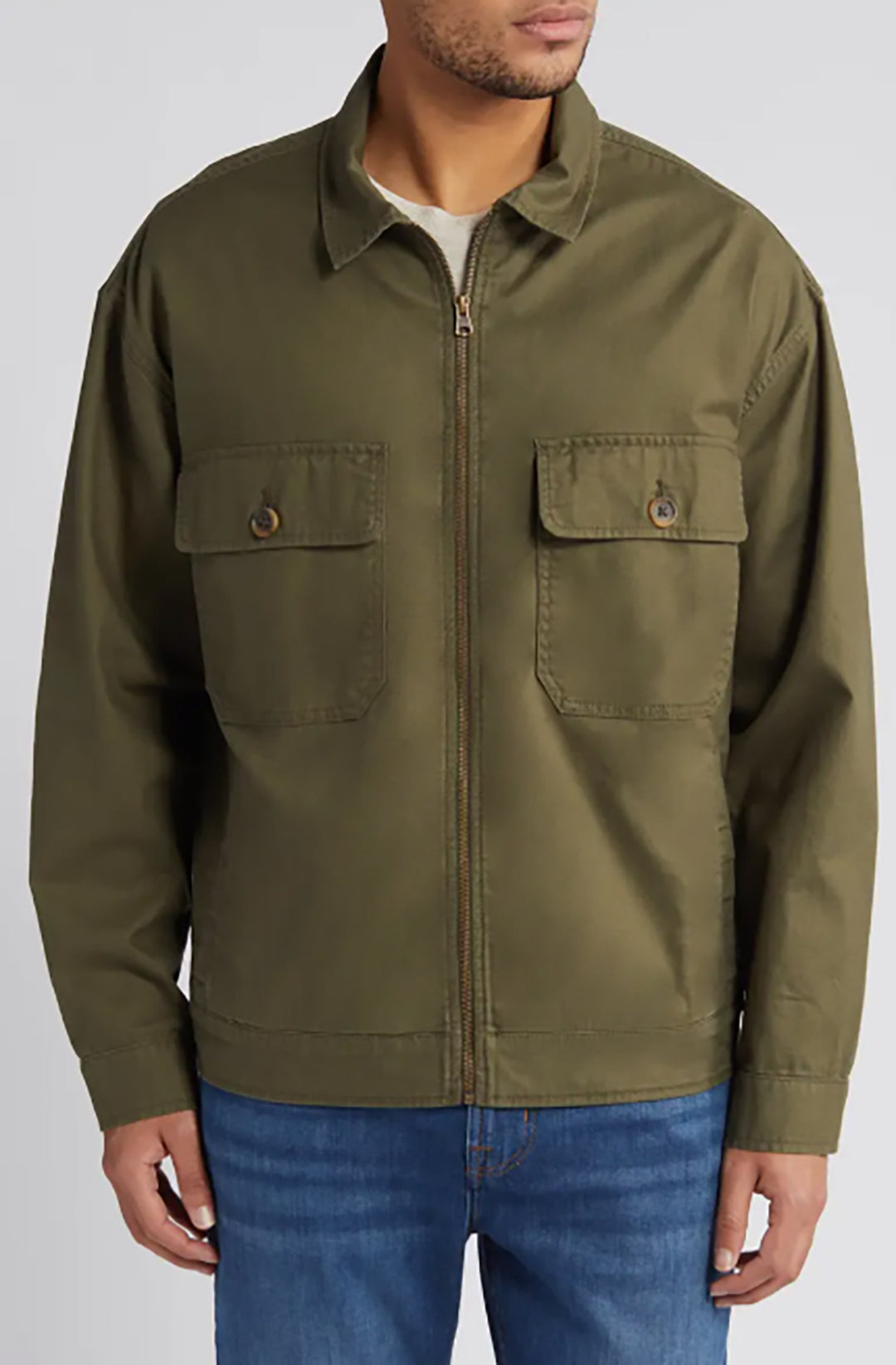Casual utility jacket for men with practical chest pockets Lune London