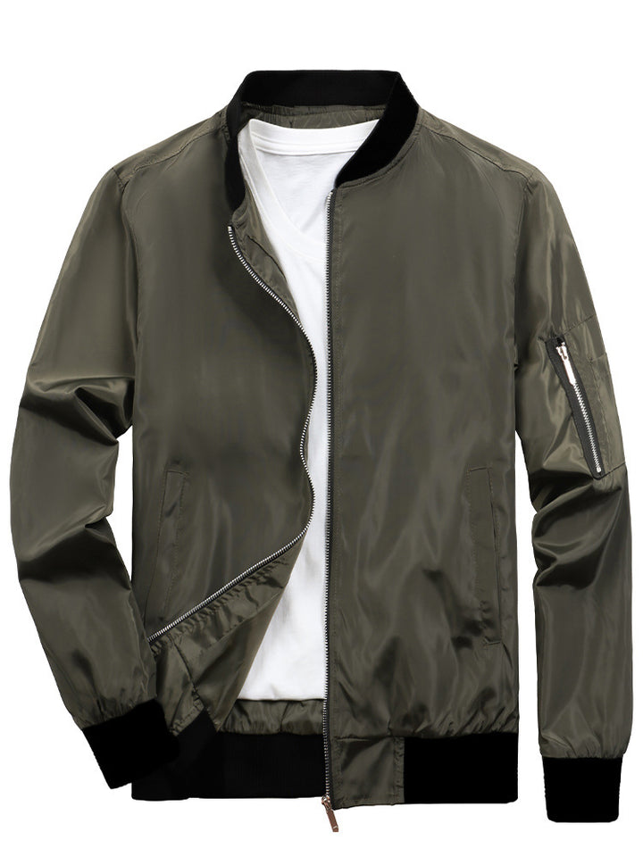 Sporty bomber jacket for men with practical zip pockets Lune London