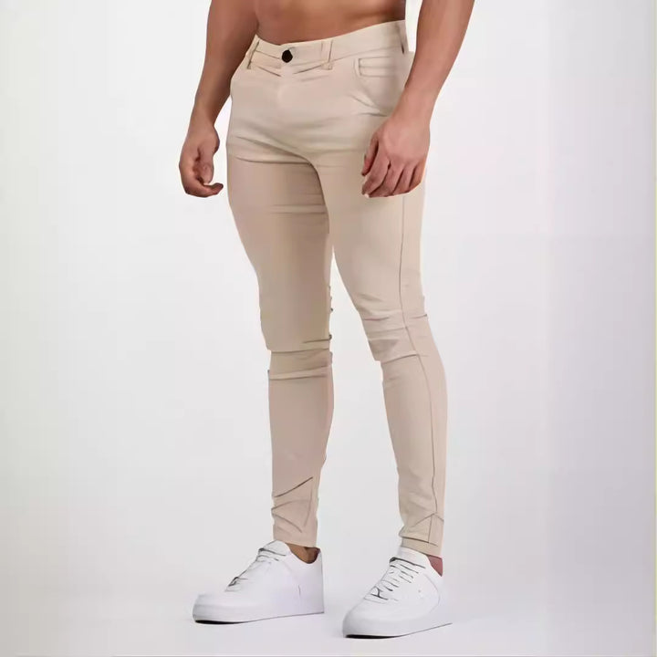 Slim-fit chinos for men with stretch content Lune London