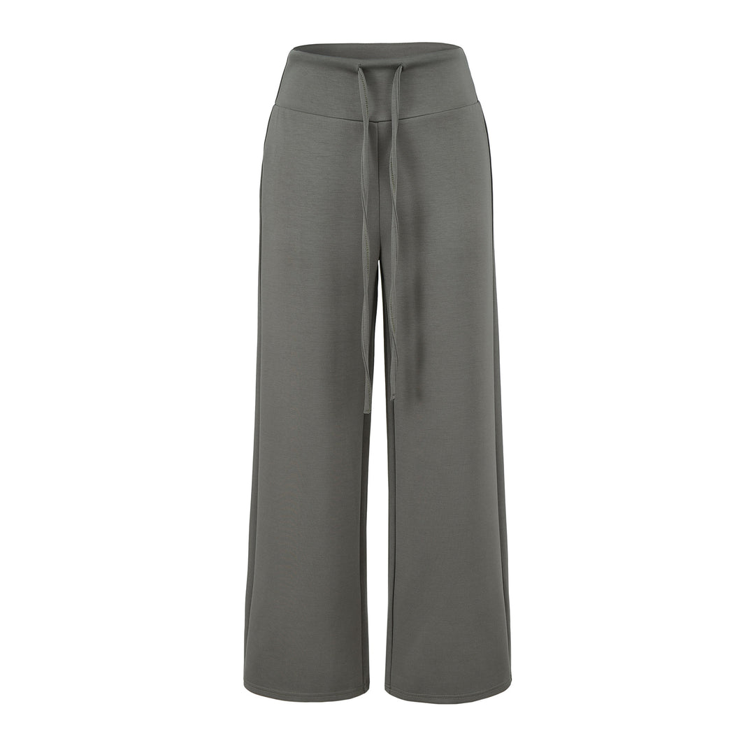Women's Culotte Lounge Pants with High Comfort Waistband and Drawstring