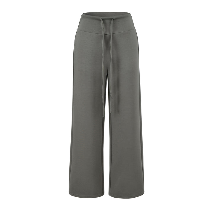 Women's Culotte Lounge Pants with High Comfort Waistband and Drawstring