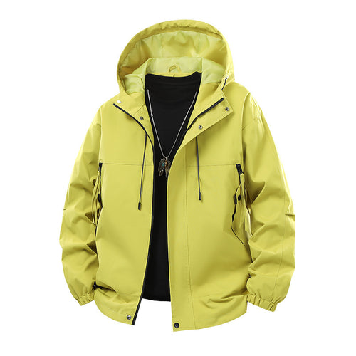 Technical outdoor jacket for men with breathable membrane and multifunctional pockets Amarae