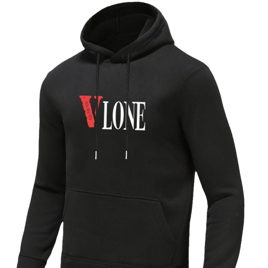 Men's hooded sweatshirt with trendy graphic print Lune London