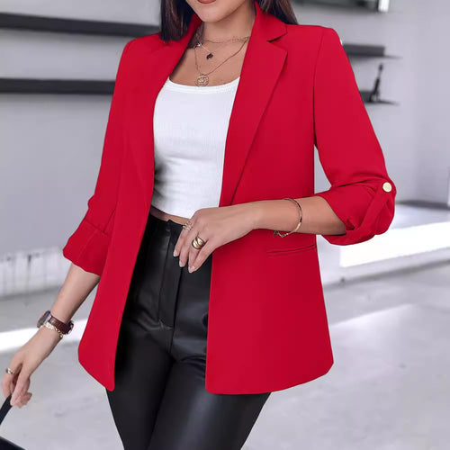 Fashion blazer for women with roll-up sleeves and a refined cut Amarae