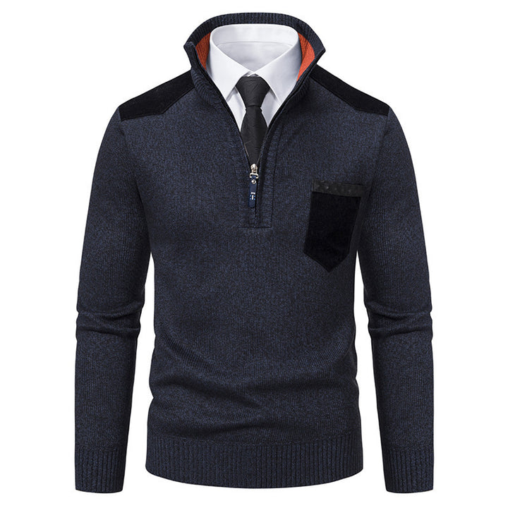 Stylish men's sweater with high collar Lune London