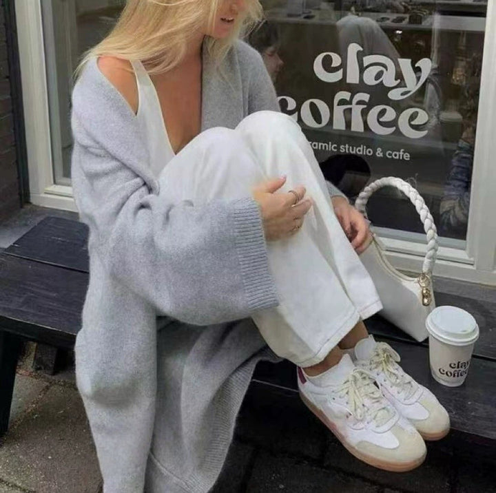 Ladies oversized casual cardigan Lune London