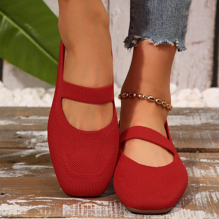 Elegant Ladies Cutout Flat Slippers Lune London