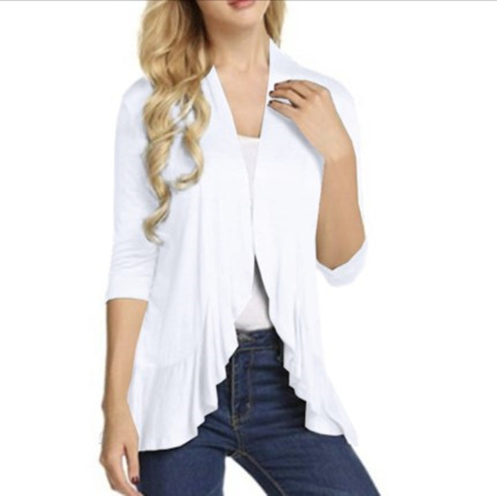 Women's Fashionable Cardigan with Asymmetrical Cut and Flattering Details Chic & Stil