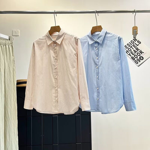 Chemisier à rayures à manches longues pour femmes Chic & Stil
