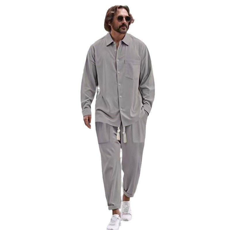 Casual set for men with high-quality satin surface Lune London