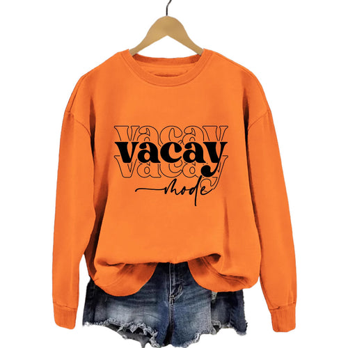 Sweatshirt femme avec lettrage décontracté et coupe décontractée Chic & Stil