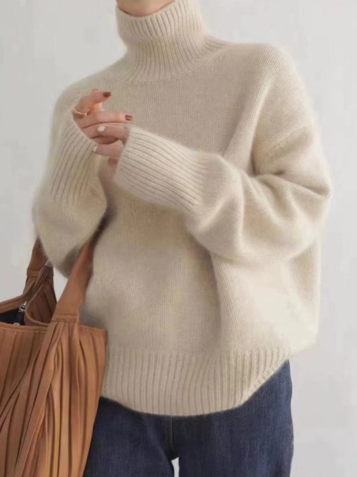 Sweater women with high collar Lune London