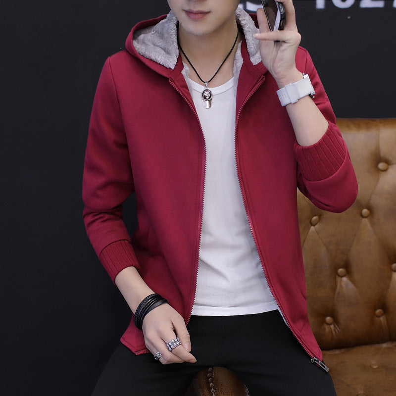 Transitional jacket for men with cozy lining and practical hood system Lune London