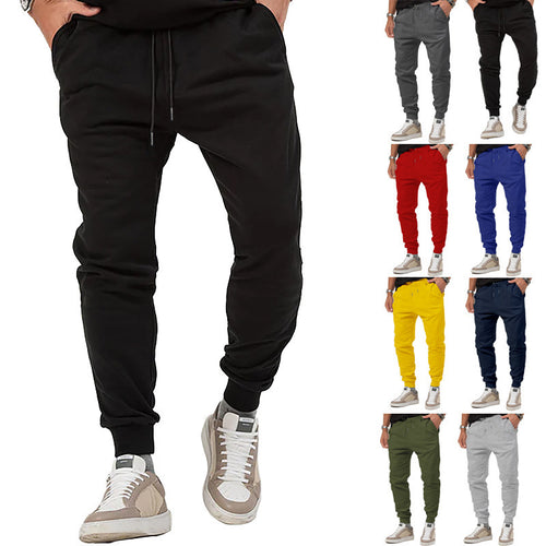 Men's sporty leisure pants with elastic waistband and practical side pockets Amarae