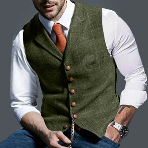 Men's Elegant Traditional Waistcoat Made Of High-Quality Fabric Amarae
