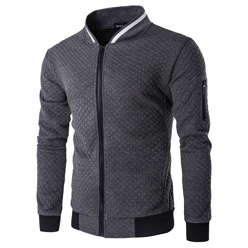 Casual quilted jacket for men with full zip and side pockets Lune London