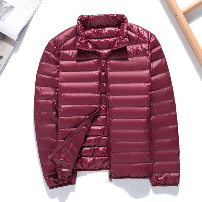 Men's Ultralight Quilted Hooded Jacket with Windproof Microfiber Filling Amarae
