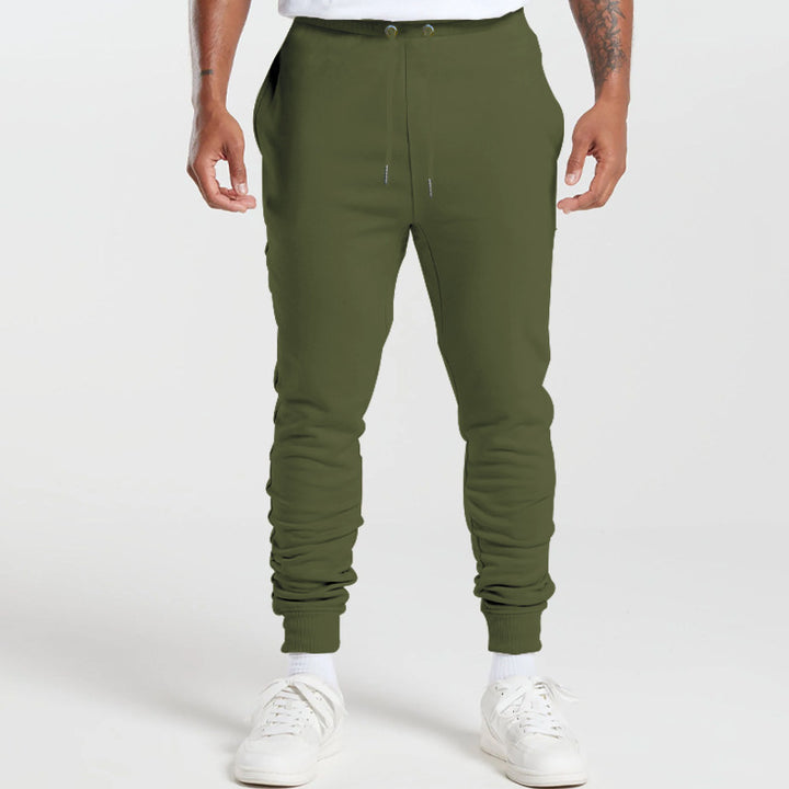 Men's sporty jogger pants with elastic waistband and practical pockets Lune London