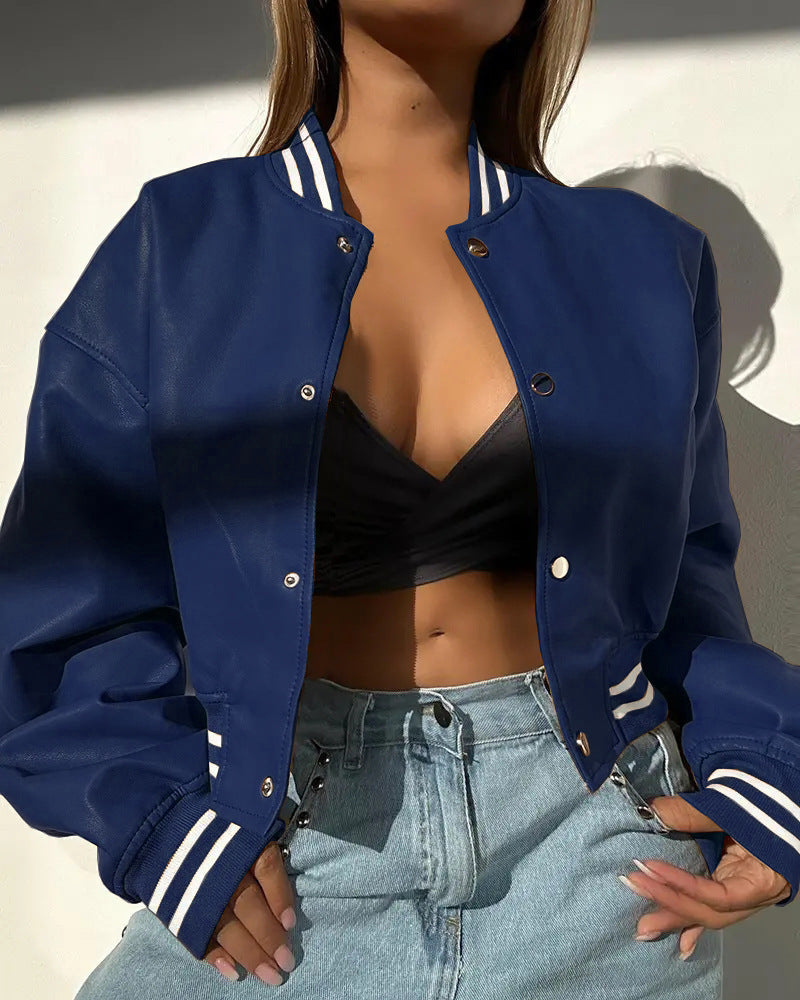 Women's sports jacket in a modern design with contrasting stripes Lune London