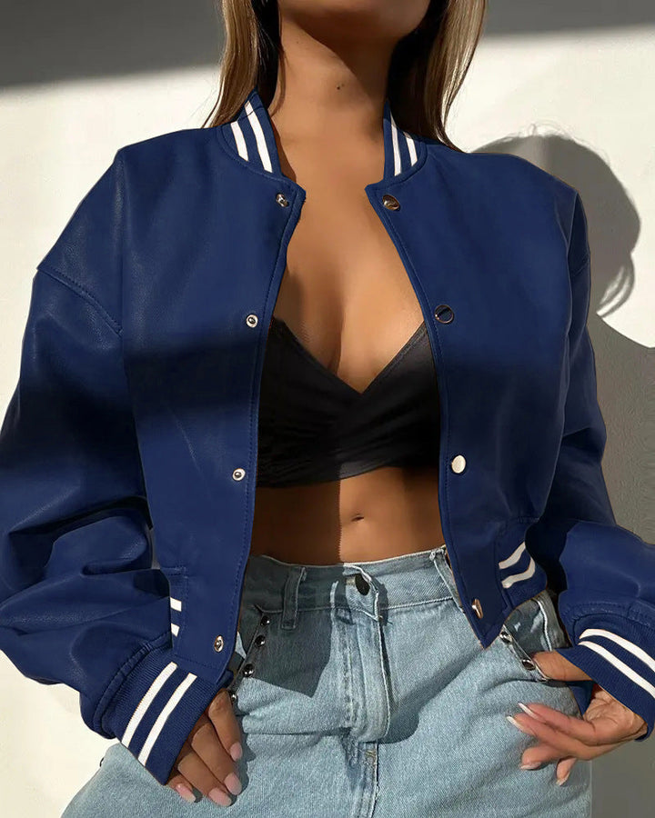 Women's sports jacket in a modern design with contrasting stripes Lune London