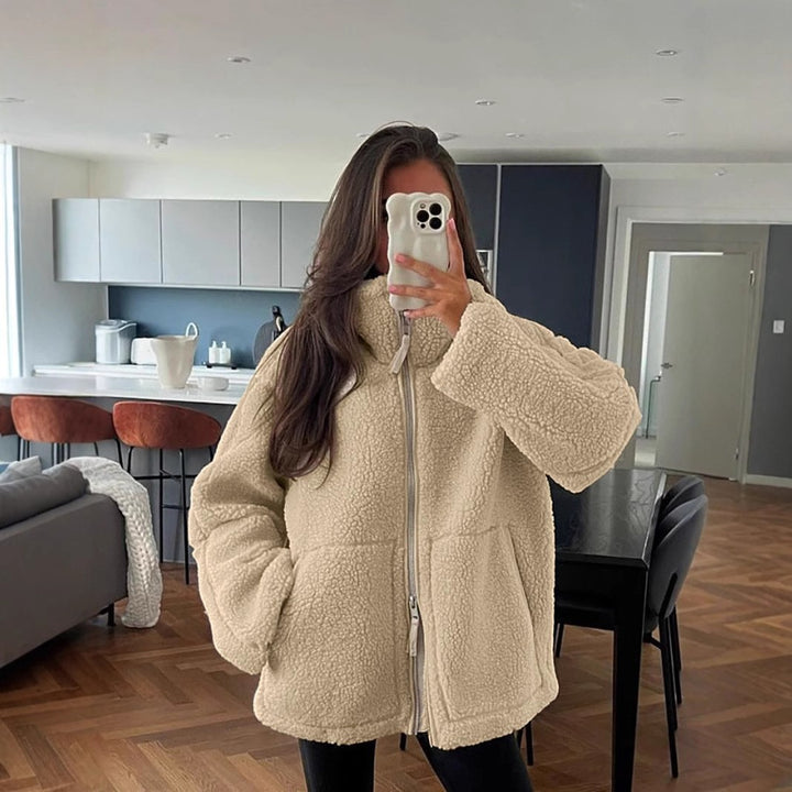 Ladies cozy fleece jacket Lune London