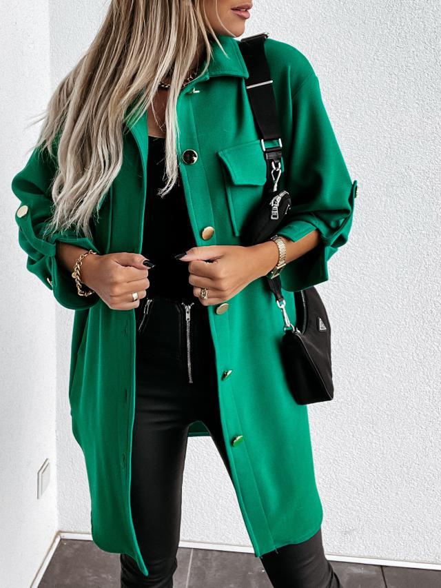 Chemise Veste Surdimensionnée pour Femmes avec Poches Pratiques et Coupe Tendance Chic & Stil