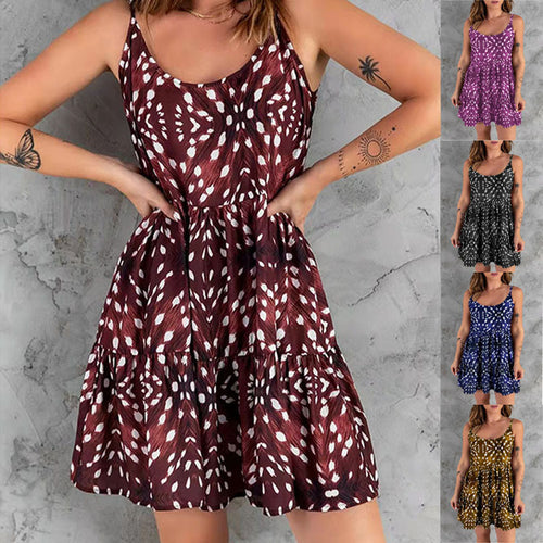 Airy beach dress for women with a floating hem and refined details Amarae