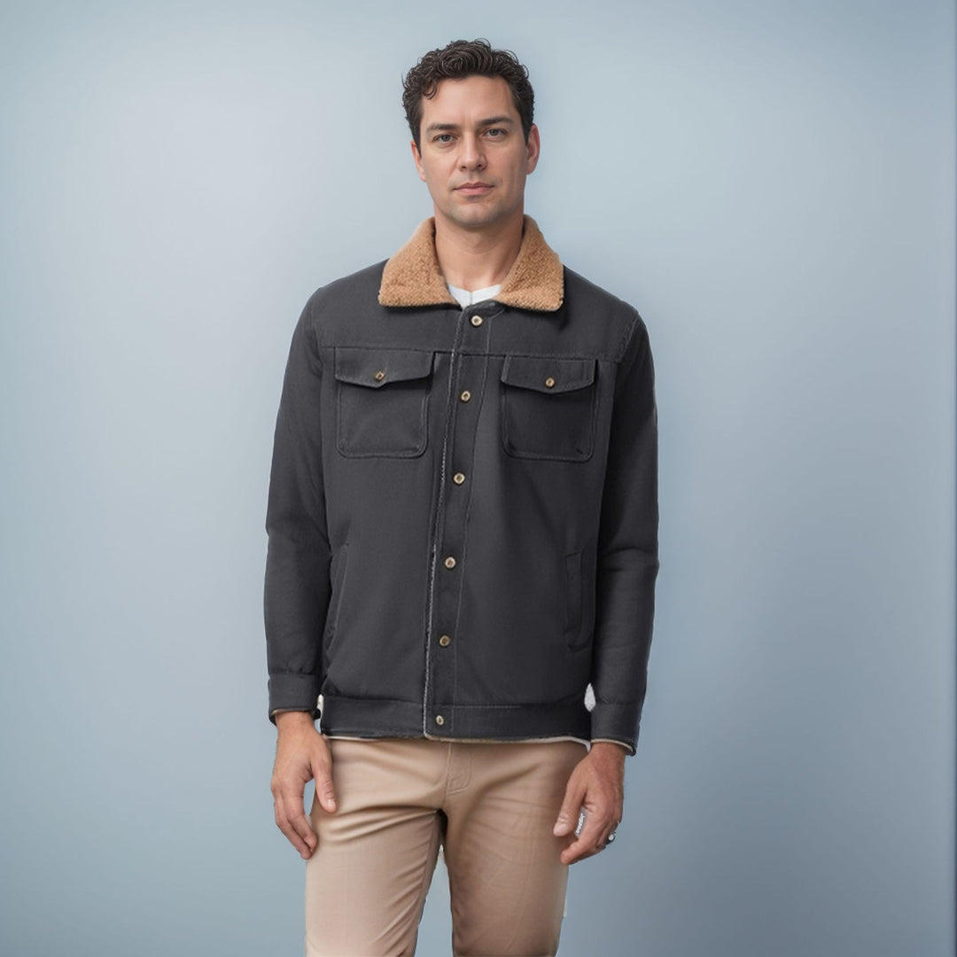 Jacket for men with reversible function and fleece lining Lune London